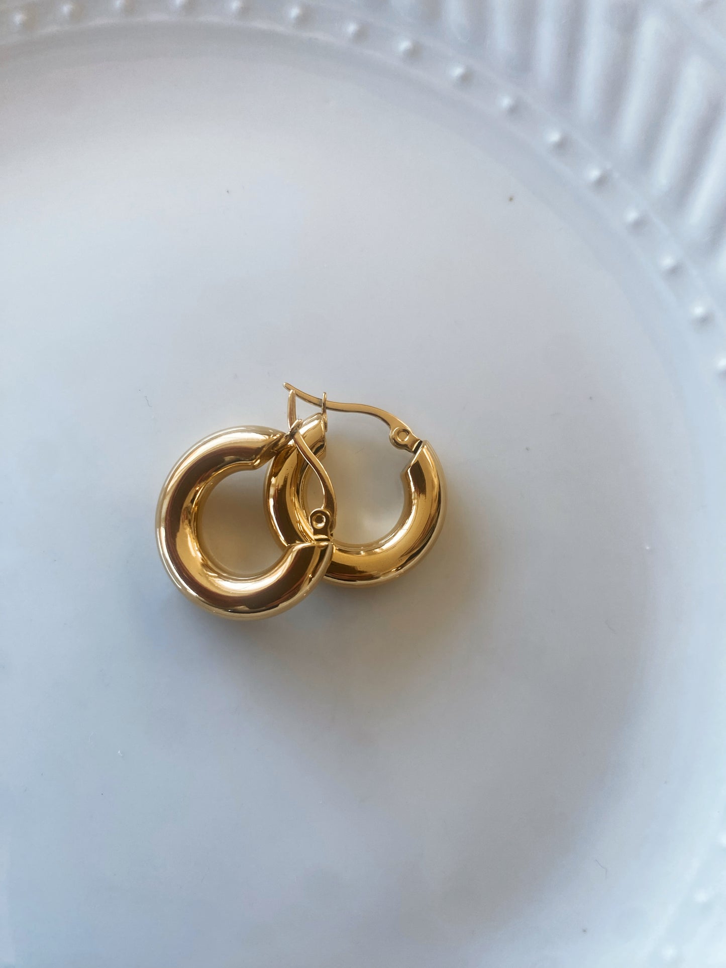 Thick Gold Hoops