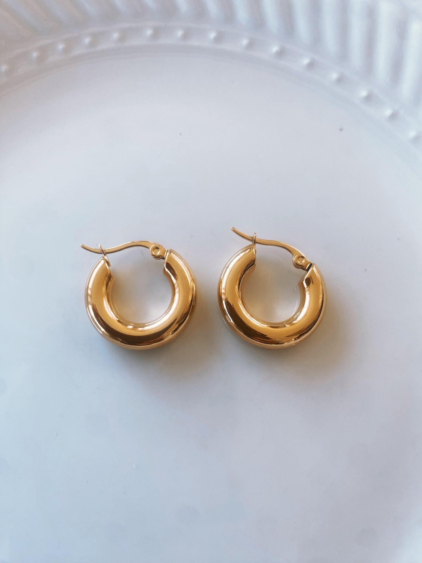 Thick Gold Hoops